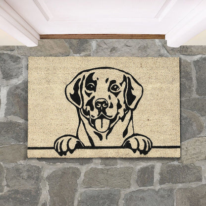 Doormats - Good Dog Doormat - Black / Sand