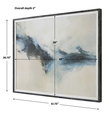 Terra Nova - Abstract Framed Print - Beige