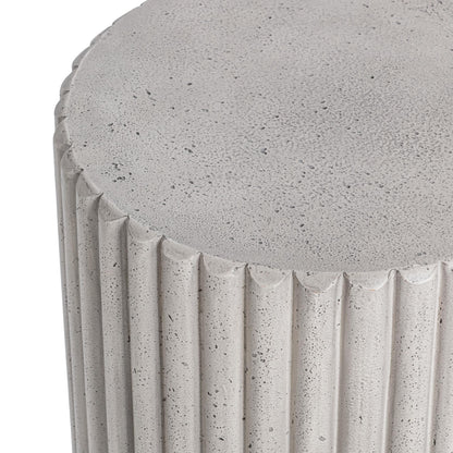 Givens - Outdoor Accent Table - Light Gray