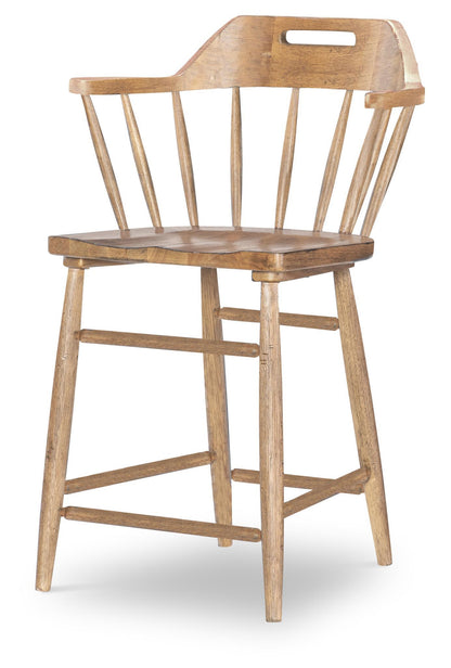 Vintage Market - Counter Height Chair (Set of 2) - Barnwood Oak