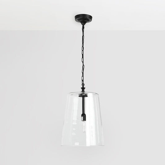 Camille - Glass Pendant - Black