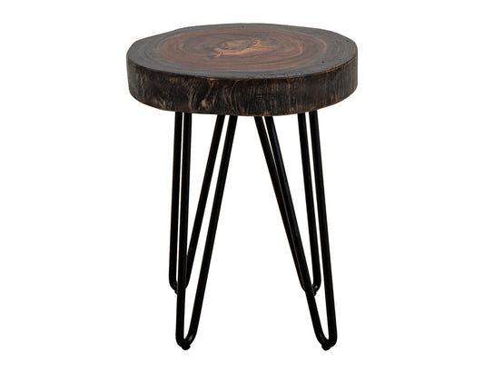 Parota - Chairside Table - Dark Brown