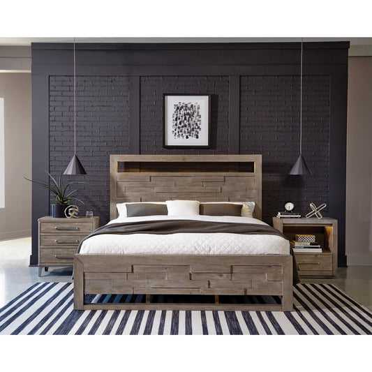 Intrigue - King / California King LED Panel Headboard - Hazelwood