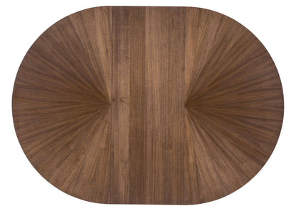 Eleana - Round Dining Table With One Leaf - Medium Wood