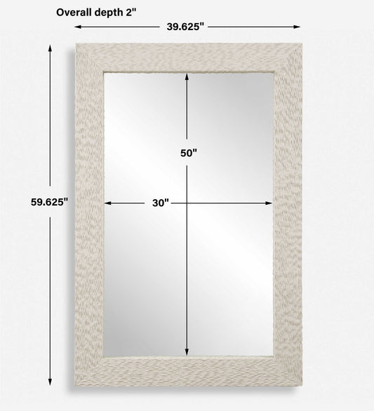Everett - Ivory Stone Mirror