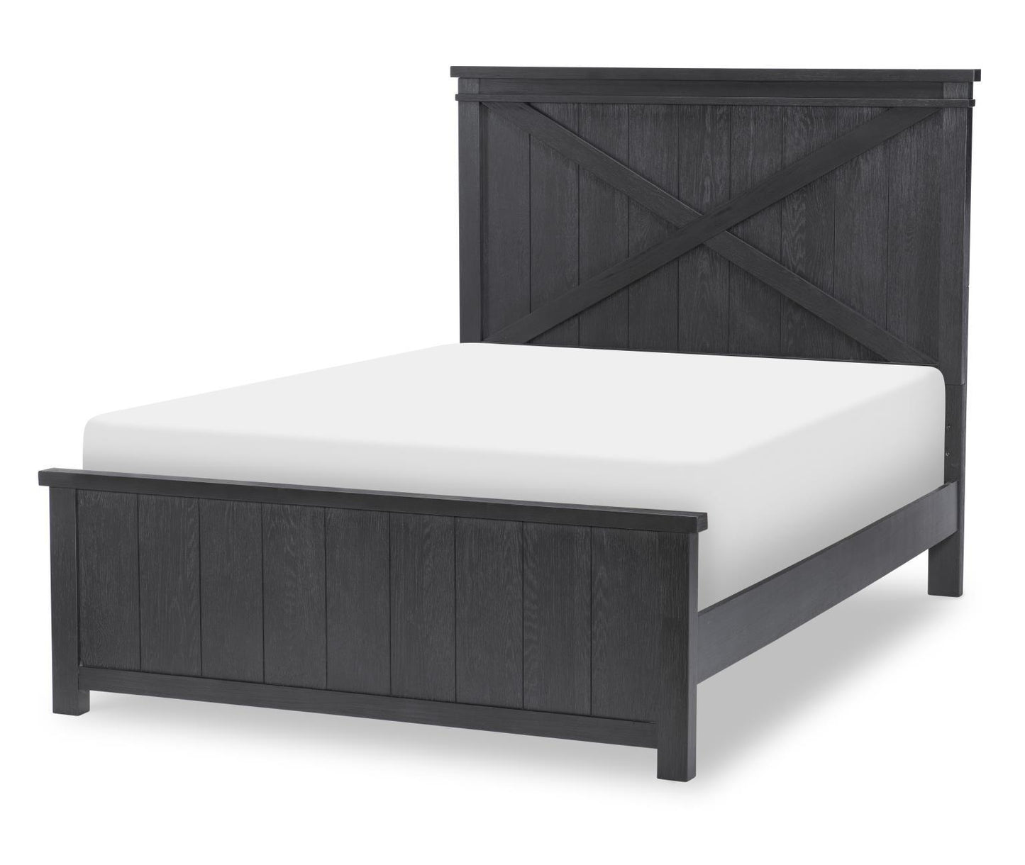 Flatiron - Full Panel Headboard - Black Midnight