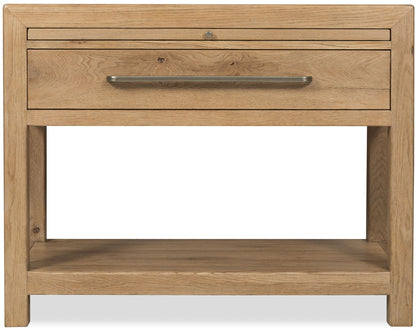 Driftwood - One-Drawer Nightstand With Stone