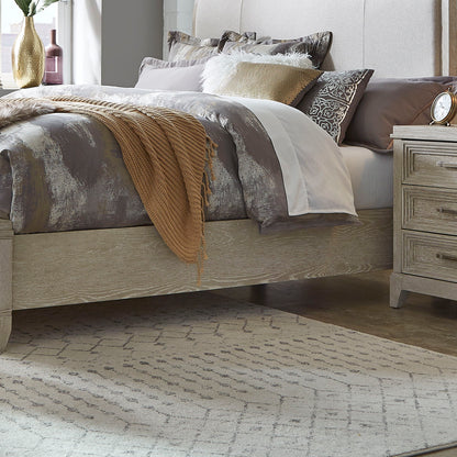 Belmar - Upholstered Bed Rails - Washed Taupe