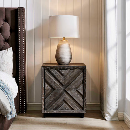 Barrett - Oak Cabinet - Dark Charcoal