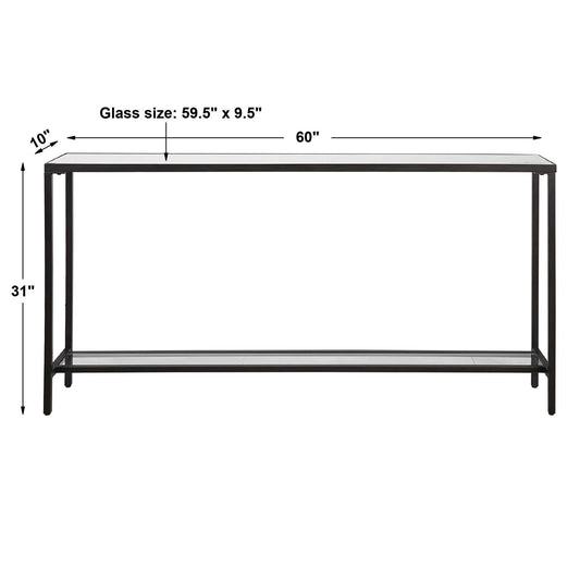 Hayley - Console Table - Black