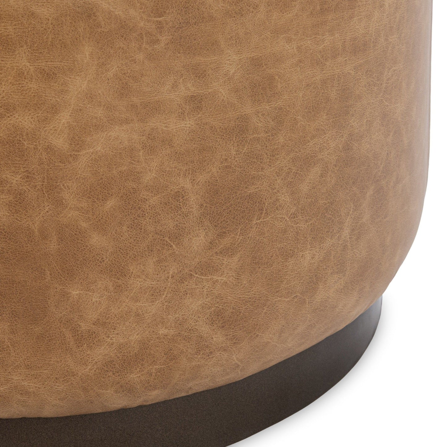 Clair - Leather Round Table