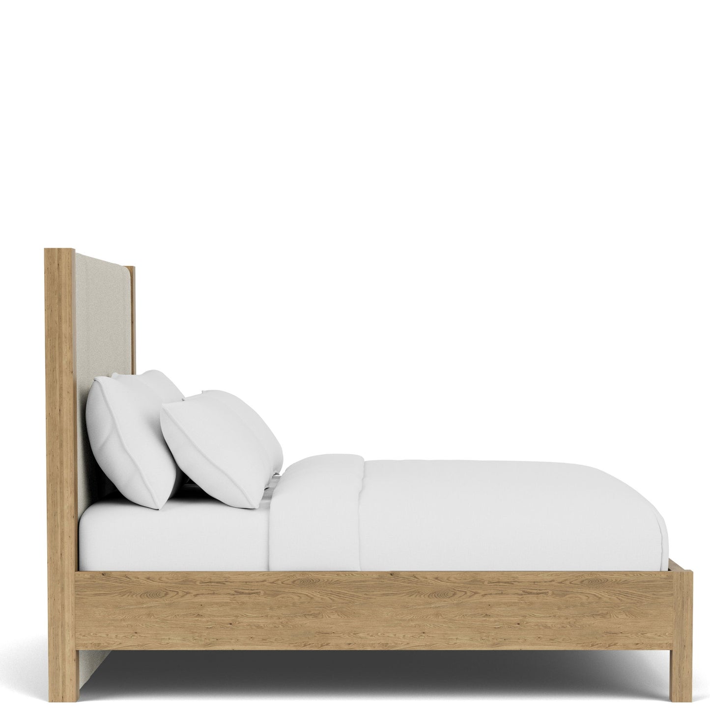 Davie - Full / Queen Upholstered Headboard - Light Brown