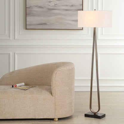 Galloway - Minimalist Floor Lamp - Bronze