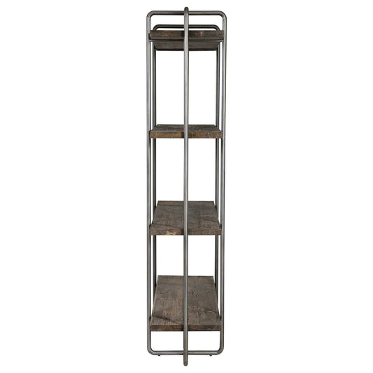 Stilo - Urban Industrial Etagere - Dark Brown