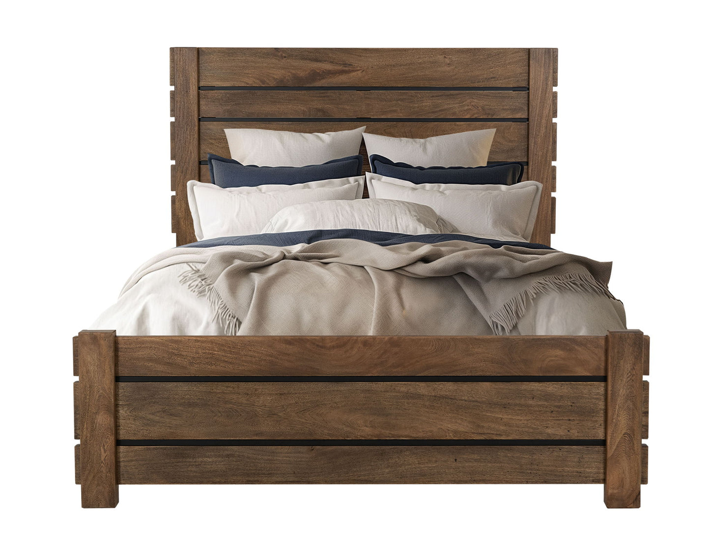 Merida - King Headboard - Barrel Brown