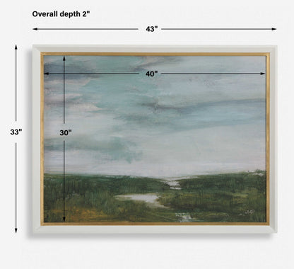 The Path Of The Water - Framed Print