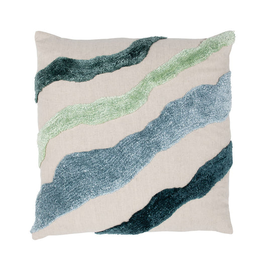 Equilibrium - 22" x 22" Inertia Pillow - Blue Multi
