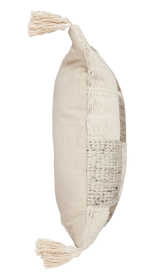 Melange - ML Lamar Pillow - Gray/Ivory