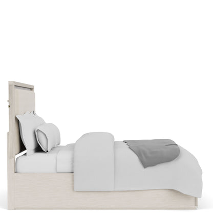 Alexis - Queen Upholstered Panel Headboard - Latte Essence