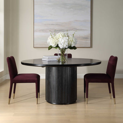 Hersch - Round Dining Table - Black