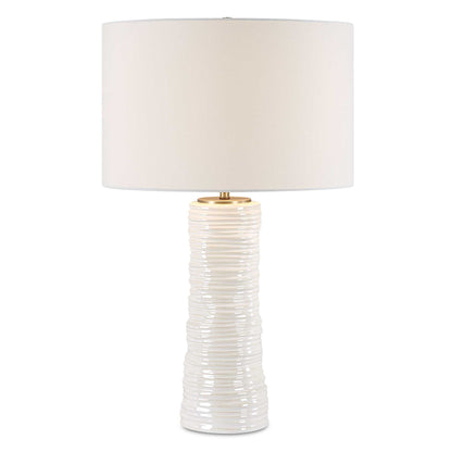 Pavlova Glossy - White Table Lamp