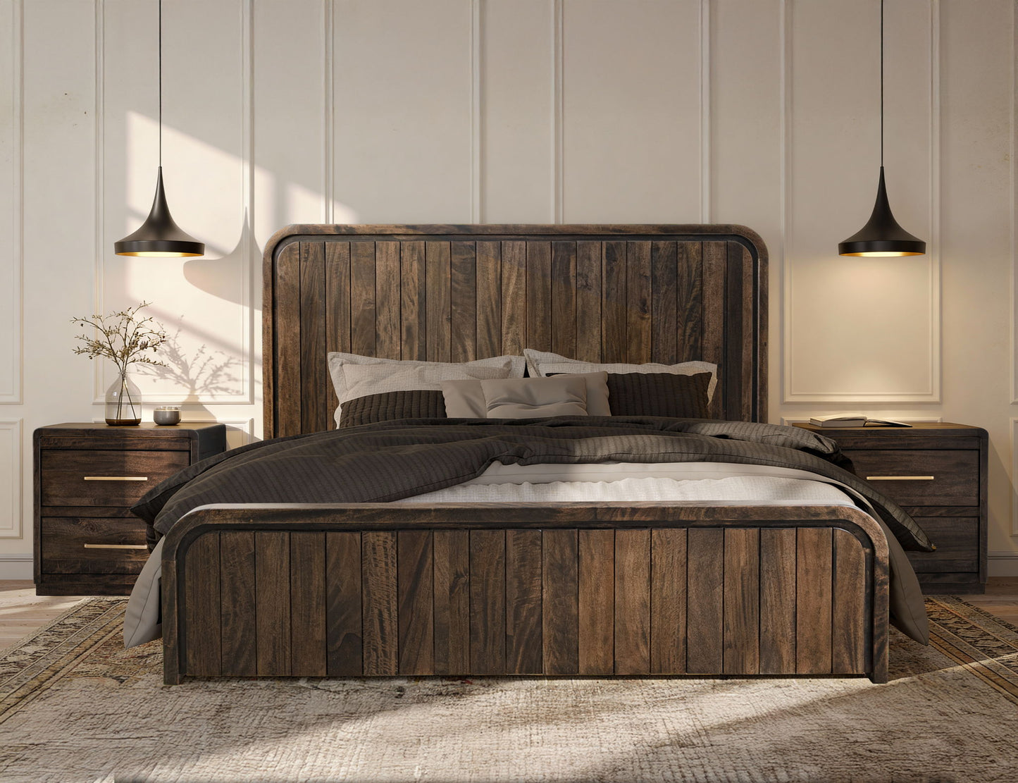 Mezquite - Queen Platform - Dark Brown