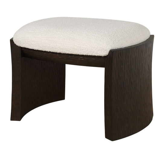 Port - Small Bench - Walnut / White
