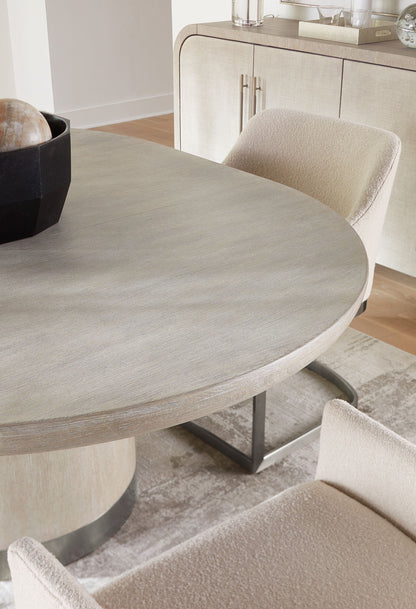 Modern Mood - Round Dining Table With 1-18in Leaf
