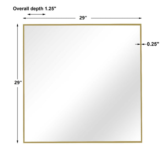 Alexo - Square Mirror - Gold