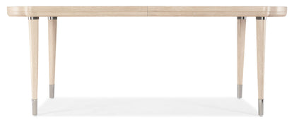 Nouveau Chic - Rectangle Dining Table With 1-22" Leaf - Light Brown