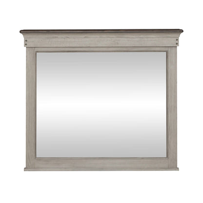 Ivy Hollow - Landscape Mirror - White