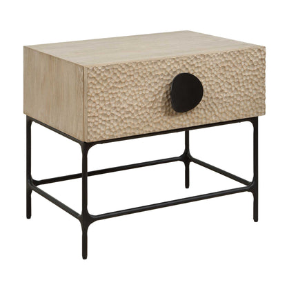 Lunar - Wooden Side Table - Black / Woodtone