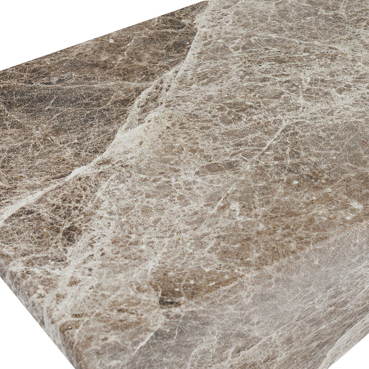 Adler - Outdoor Concrete Accent Table - Brown/Ivory