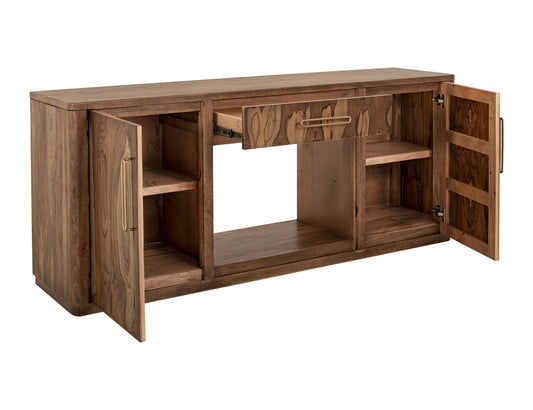 Balam - TV Stand With 1 Drawer & 2 Door - Light Brown