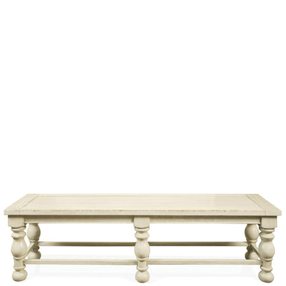 Aberdeen - Dining Bench - Weathered Worn White