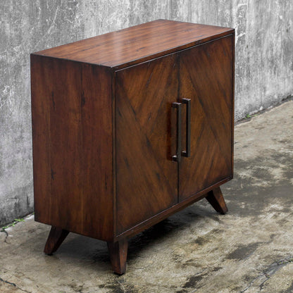 Liri - Mid-Century Accent Cabinet - Dark Brown