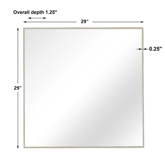Alexo - Square Mirror - Silver