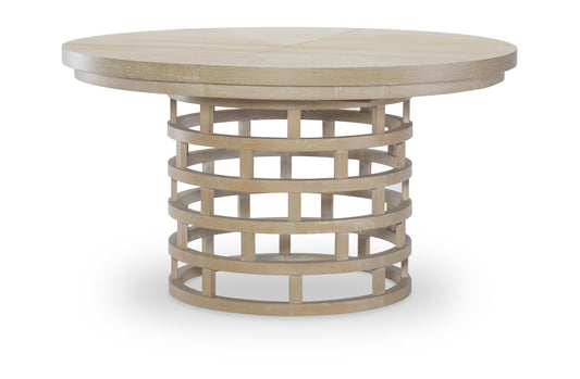 Biscayne - Round Table Base - Malabar With Alabaster Fronts