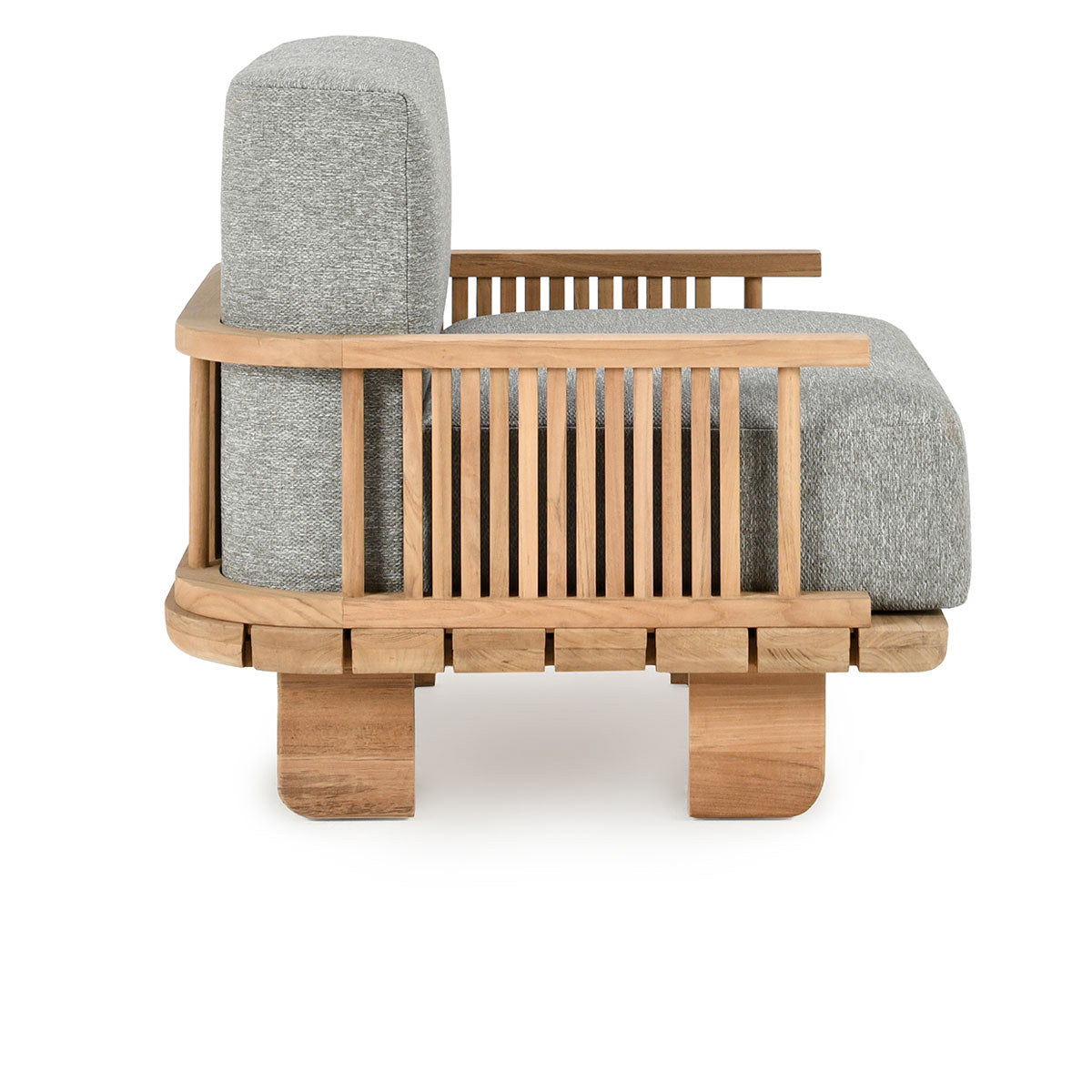 Hudson - Outdoor Accent Chair - Natural/Gray