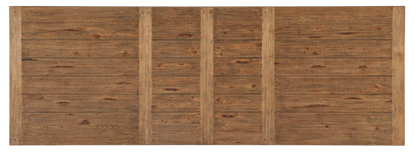 Big Sky - Trestle Dining Table With 2-20" Leaves - Light Brown