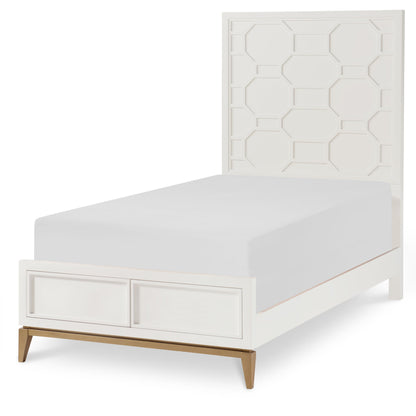 Chelsea by Rachael Ray - Twin Panel Footboard With Slat Roll - White