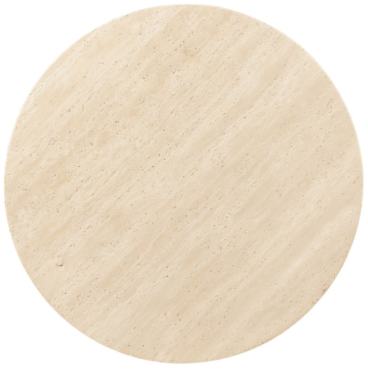 Driftwood - Round Side Table - Beige / Gray
