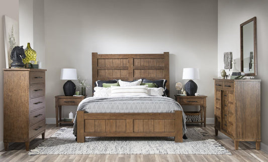 Artisan's Place - Queen Footboard - Vintage Pine Ironwood