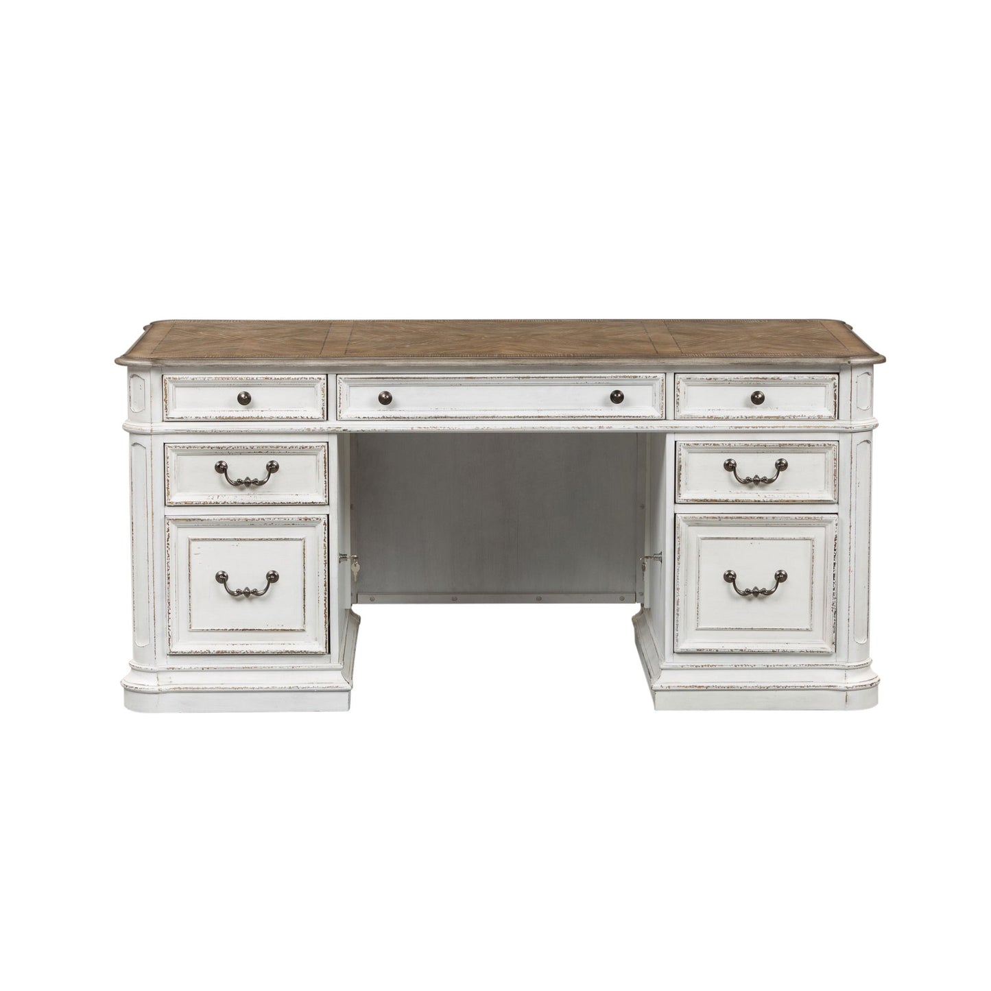 Magnolia Manor - Jr Executive Desk Top - White