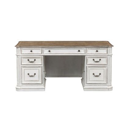 Magnolia Manor - Jr Executive Desk Top - White
