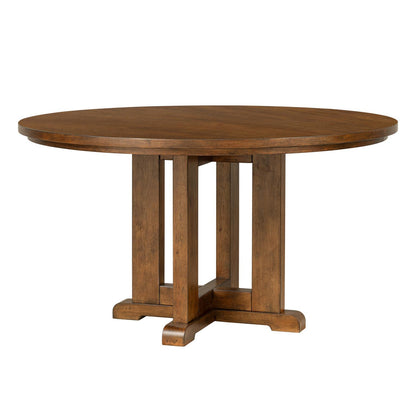 Lake House - Round Pedestal Dining Table Base - Pinecone