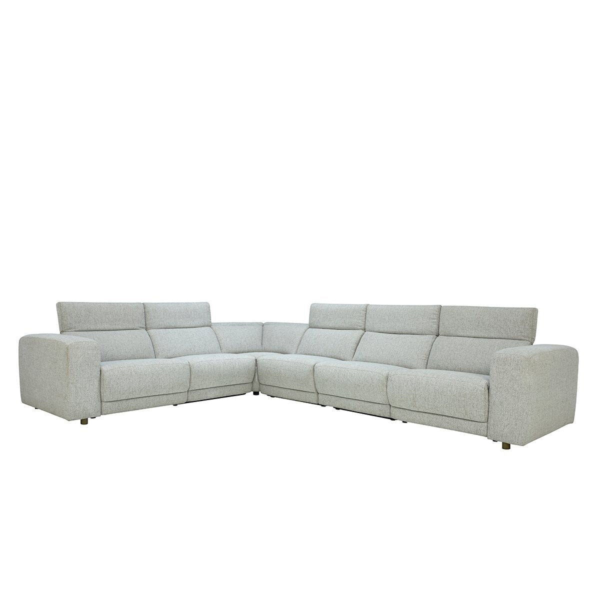Knoxville - 6 Piece Power Recliner Sectional - Gray