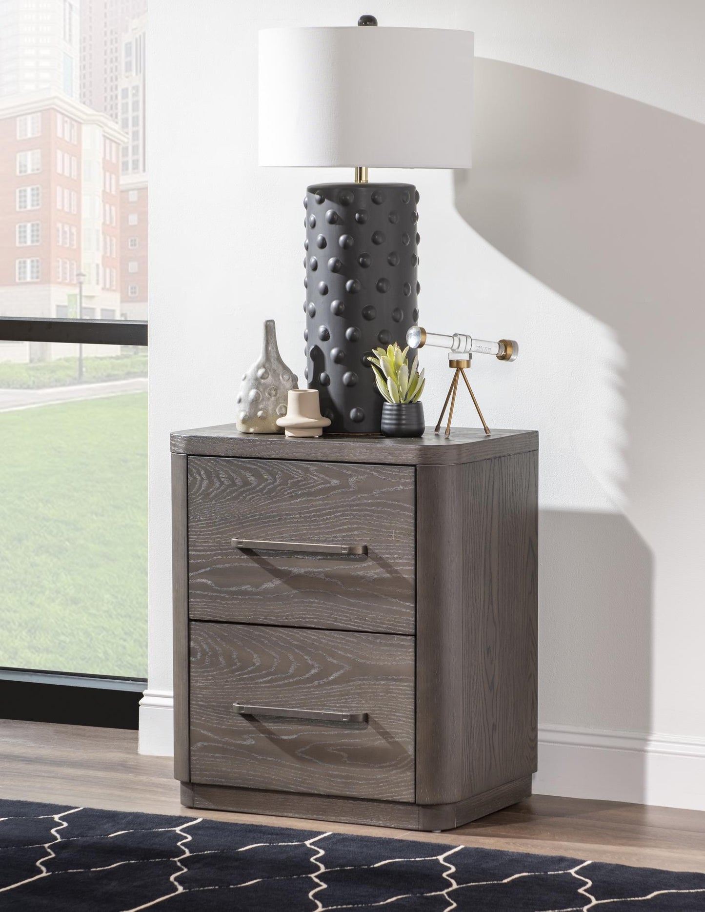 Horizons - 2 Drawers Nightstand - Deep Sable