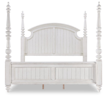 Cottage Park - Poster Panel Headboard King / California King - Aged White