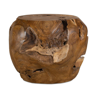 Sola - Outdoor Side Table - Brown / Woodtone